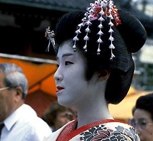 A Geisha at Sanja Matsuri, one of Tokyo’s liveliest and most widely-attended festivals