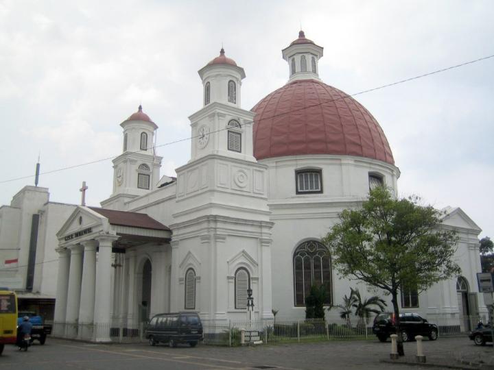 Blenduk Church in the Old Town, Semarang, Indonesia