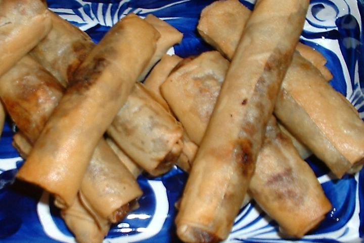 Philippines food: Lumpia or Fried Egg rolls 