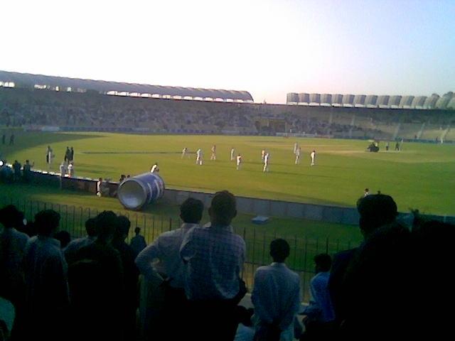 Pakistani team on ground