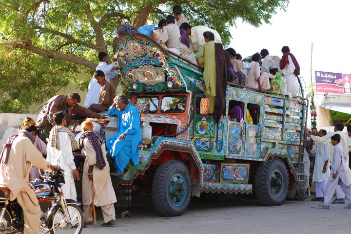 Kekra, a form of local transport made from American Army Trucks, used by Pakistan Army and later auctioned to their final owners. These Kekras have powerful engines and therefore, are suitable for desert travel. With the advent of new roads in Thar desert, Kekras may not last that long. 