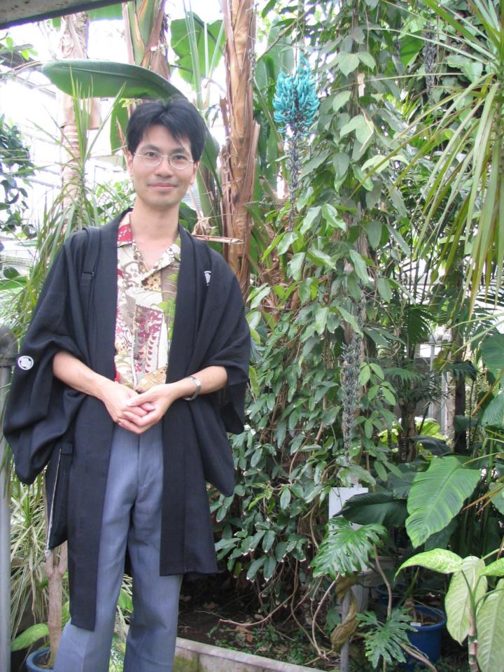 Me inside the main glasshouse of Koishikawa Botanical Gardens