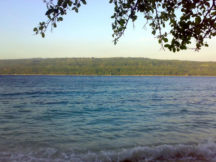 Samal Island as seen from Talikud Island, Davao, Mindanao, Philippines