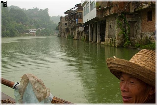 View on Chong An Jiang from the ferry  (Prefecture Qian Dong Nan, Guizhou province)