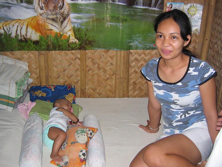 Imi and Joanna in their home on Boracay Island