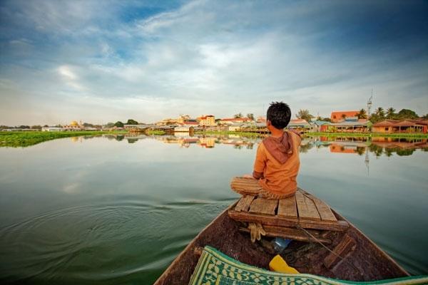 One of Tonle Sap's quieter days.