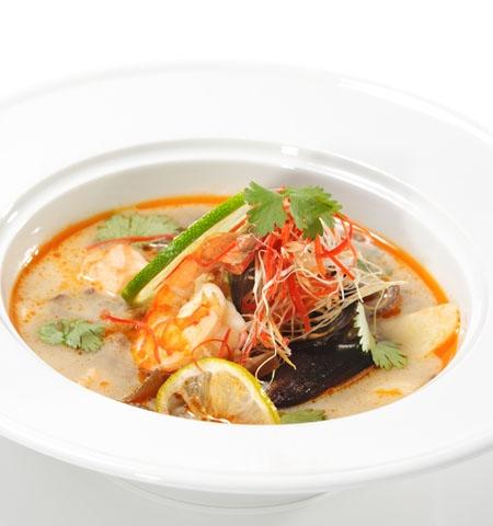 Hot and Sour Soup with Shrimp