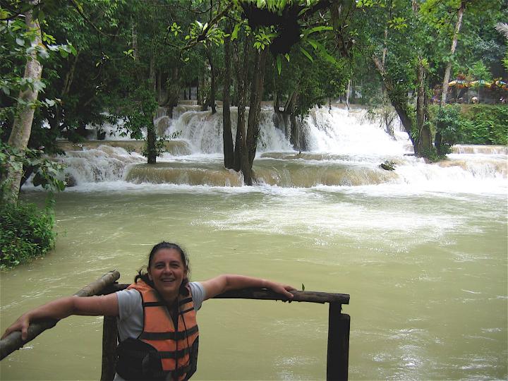 The rapids on the Nam Khan River were a little more challenging than I thought