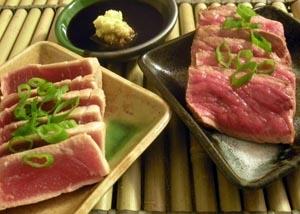 Tuna and Beef Tataki