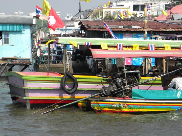 River boats in Bangkok