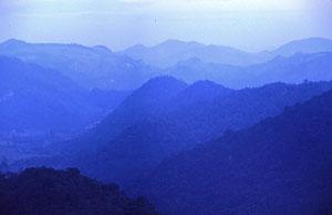 Mountain sunset, Khao Yai, Thailand.