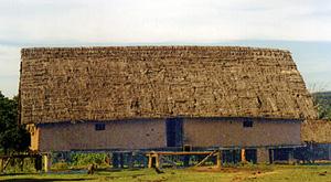 The communal hall of a village in Kon Tum.