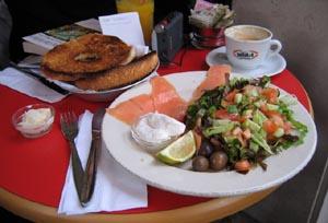 Breakfast in Israel.