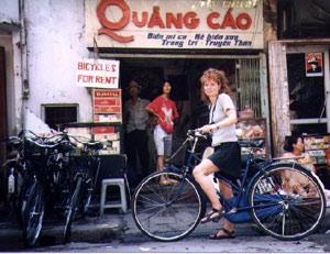 Poised and ready, about to hit the streets of Hanoi