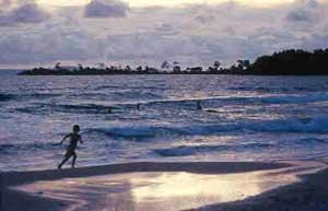 Sunset over Ochheuteal Beach