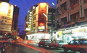 Hat Yai town at night