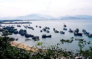 Across the bay from Nha Trang City