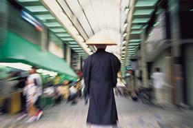 Buddhist monks in traditional robes can be seen walking the streets of Japan's metropolitan cities every day. Along with Shintoism, Zen Buddhism is one of two major religions that coexist in Japan. Each serves its own realm, with Shintoism relating to nature, ancestry and earthly matters, while Buddhism presides over spirituality and the afterlife.