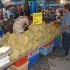 Durians at the Krabi night market in Thailand
