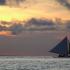 An unforgetable experience sailing during sunset in Boracay, the Philippines