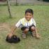 My son Kanthaprasad at the Rabbit Park