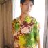 Pagong's exclusive kimono silk shirt with vintage flower design