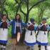 Dancing with Naxi ladies in Yunnan province.