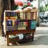 A roadside bookstand