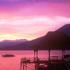 Sunset over Lake Ranau