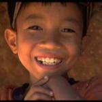 Boy in Yang Hai village on Mekong river near Luang Prabang, Lao.