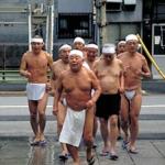 On the second Sunday of the New Year, wearing nothing more than loincloths called shitaobi and headbands called hachimaki, many Japanese men brave the icy waters of Teppozu Inari Jinja, a Shinto shrine in central Tokyo, to practice a yearly purification ritual.