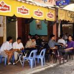 Café street scene in Hanoi