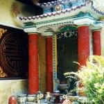 A rare scene of tranquility – temple courtyard, Hanoi, Vietnam.