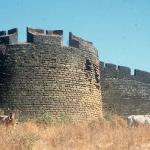 The pre-Portuguese Zampa fort. Diu Island, Gujarat, India.