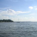 a view of Changi from the bumboat