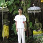 Me in the Meditation Court of Ubud Botanic Garden