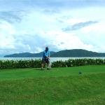 The golf course in Kota Kinabula was a feast for the senses.