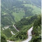 Windy roads from Longsheng to the  Longji rice terraces
