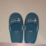 Special rubber slippers were placed at our washroom entry