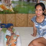 Imi and Joanna in their home on Boracay Island
