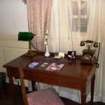 Room 117, pedestal telephone on desk, Dalat Palace, Dalat, Vietnam.