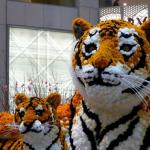 A Year of the Tiger display at the Landmark, Central, Hong Kong