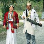 Aka Couple of West kameng district of Arunachal Pradesh in their traditional attire.