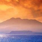 View towards Sakurajima Island