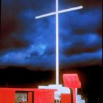 MAUBISSE, EAST TIMOR: This simple cross in the Maubisse Cemetery is a poignant memorial to the results of three decades of conflict.