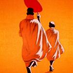 Monk and Novice II, 2001, acrylic on canvas, 91.5 x 117 cm