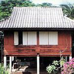The single-story, elevated wooden house is generally considered to be the template of the traditional Thai home.
