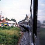 The Rapid Chiang Mai-Bangkok train takes about 12 hours to run its course. A bus needs ten hours to make the trip, a plane roughly 50 minutes. But there are definite advantages to the trip by train.