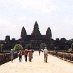 The Long Walkway to Angkor Wat.