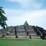 Located on Indonesia's island of Java, twenty-six miles northwest of Yogyakarta, the ancient sanctuary Borobudur is the world's largest Buddhist monument. Dating from the mid eighth century AD, and constructed over a period of over a hundred years, Borobudur was mysteriously abandoned early in the tenth century.